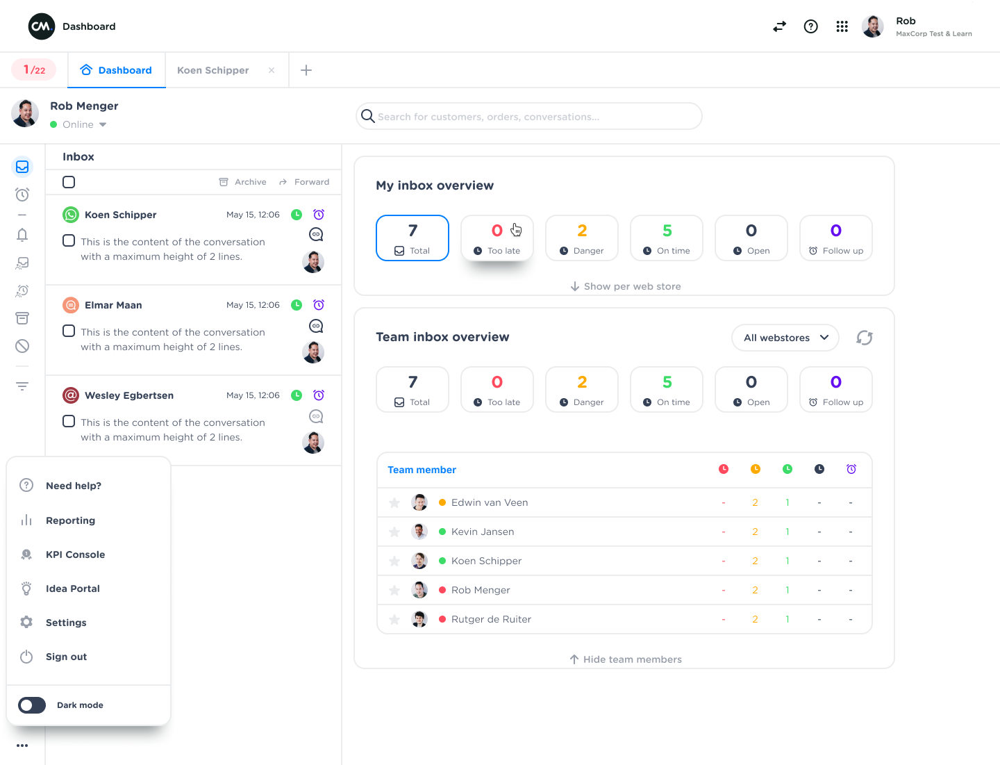 screenshot of Mobile Service Cloud